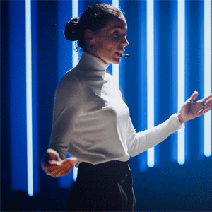 Model Ramp walking at Dubai fashion week