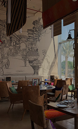  A casual dining facility at Dubai Production City 
